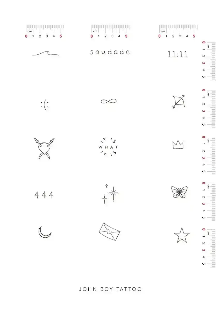 קעקועים קטנים – מבצע מיוחד - John Boy Tattoo