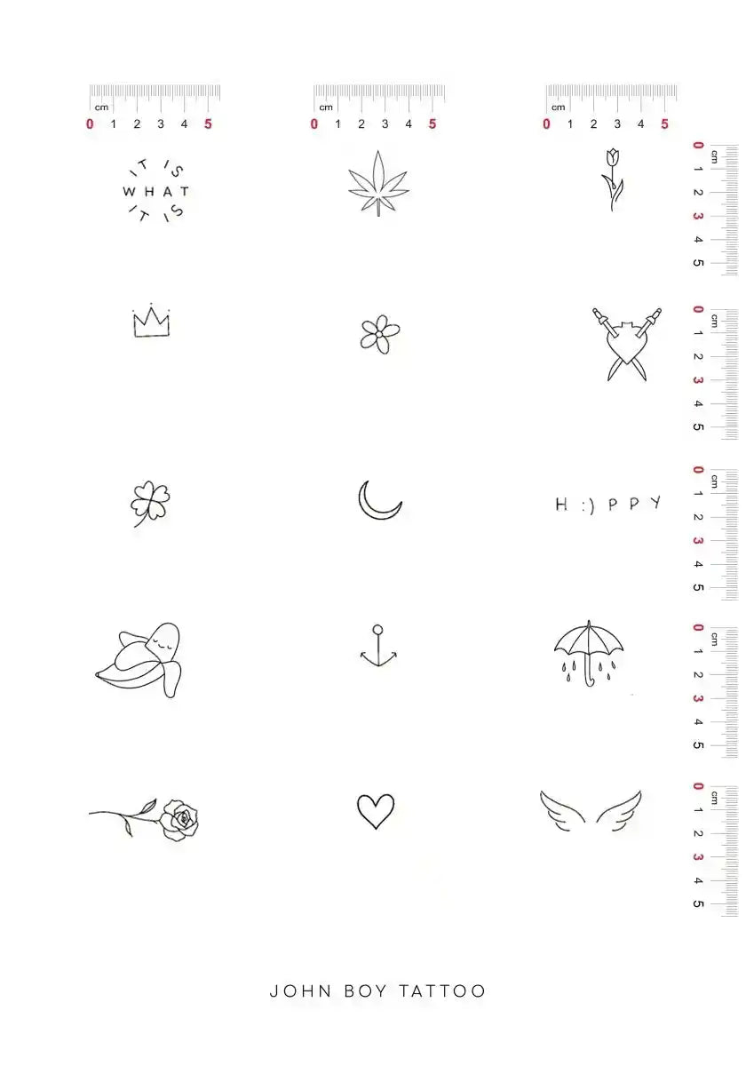 John Boy Tattoo קעקועים קטנים – מבצע מיוחד