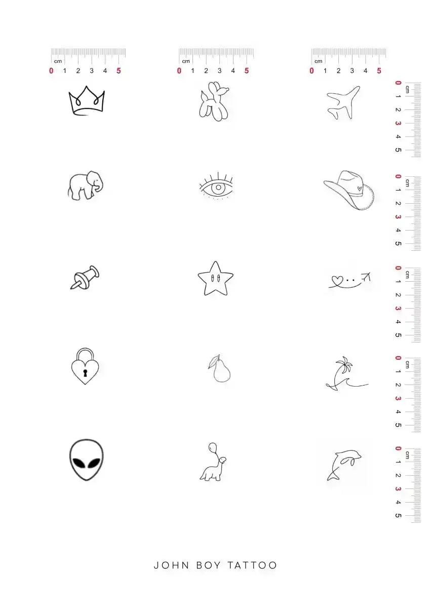 John Boy Tattoo קעקועים קטנים – מבצע מיוחד