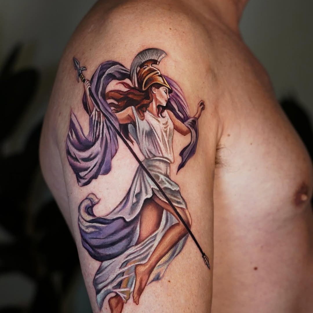 John Boy Tattoo large-tattoo-greek-goddess-athena-color-shoulder-grand-tatouage-deesse-athena-epaule-tatuaje-grande-diosa-atenea-hombro-john-boy-tattoo-israel
