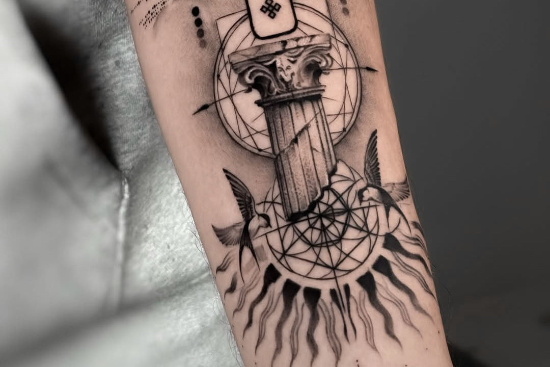Tattoo style Mandala