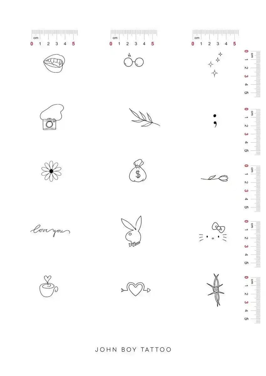 John Boy Tattoo קעקועים קטנים – מבצע מיוחד